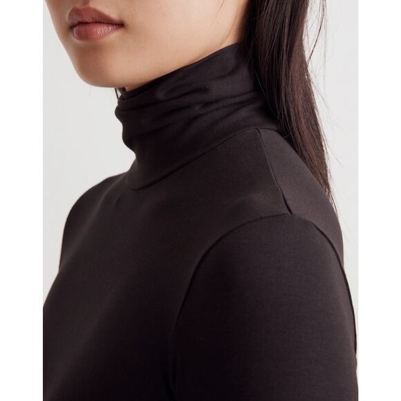 Madewell Black Turtleneck Thong Bodysuit NWT Size Medium - Picture 6 of 10